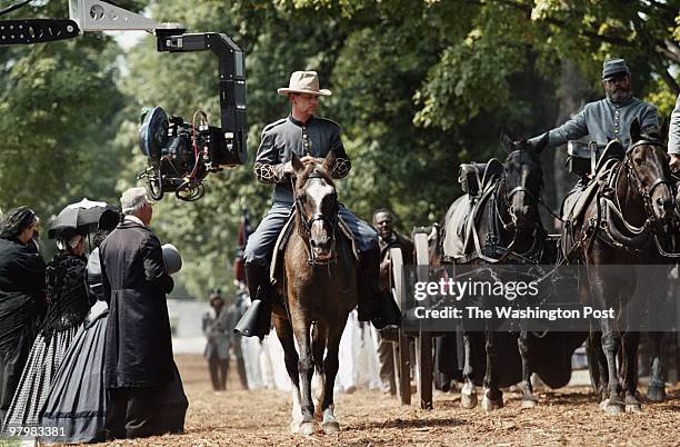 Filming began this week in Lexington, Va on a new Civil War movie, "Gods and Generals." Venues for the first day of shooting were set on the campuses...