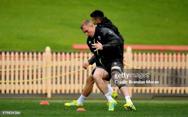 Sydney , Australia - 21 June 2018; Keith Earls during Ireland rugby squad training at North Sydney Oval in Sydney, Australia.