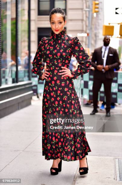 Ruth Negga leaves the Build Series at Build Studio on June 20, 2018 in New York City.