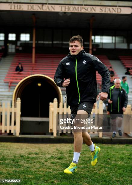 Sydney , Australia - 21 June 2018; Jacob Stockdale during Ireland rugby squad training at North Sydney Oval in Sydney, Australia.