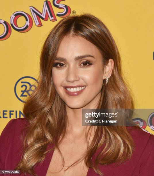 Jessica Alba attends Refinery29's 29Rooms San Francisco Turn It Into Art Opening Party at the Palace of Fine Arts on June 20, 2018 in San Francisco,...