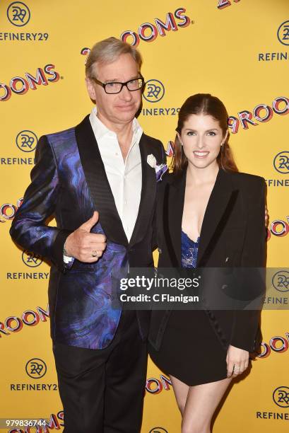 Paul Feig and Anna Kendrick attend Refinery29's 29Rooms San Francisco Turn It Into Art Opening Party at the Palace of Fine Arts on June 20, 2018 in...