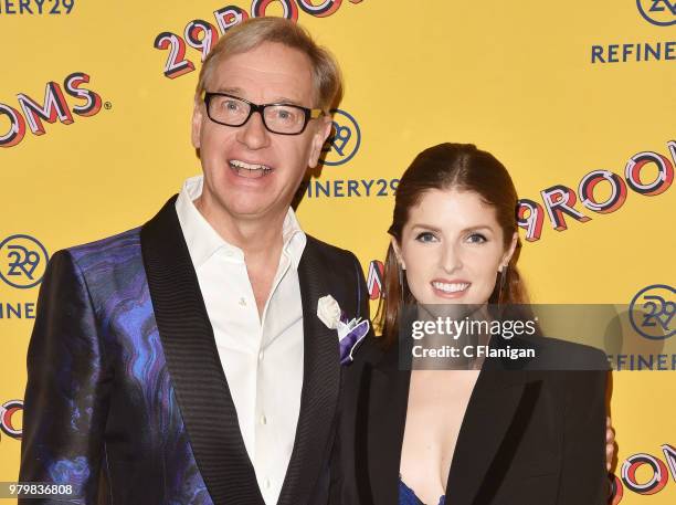 Paul Feig and Anna Kendrick attend Refinery29's 29Rooms San Francisco Turn It Into Art Opening Party at the Palace of Fine Arts on June 20, 2018 in...