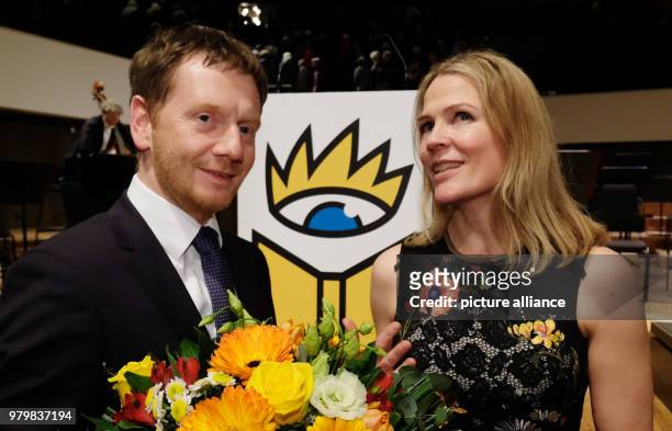 March 2018, Germany, Leipzig: The Norwegian author and journalist Åsne Seierstad receives the Leipzig Book Prize for European Understanding from...