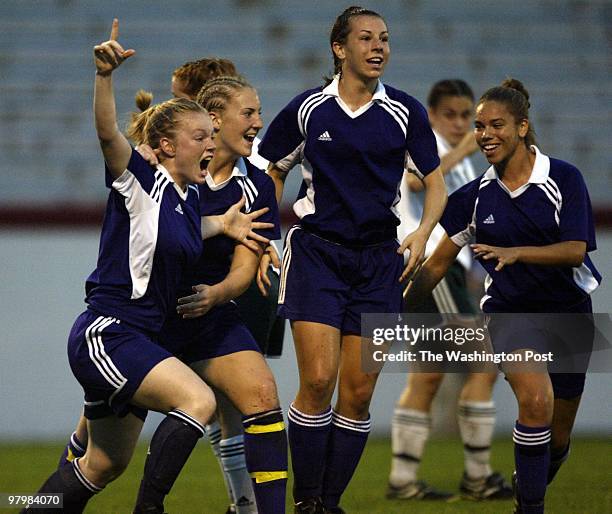 SP/SOCCER3 DATE: 06/07/03 PHOTO BY: JOEL RICHARDSON 143172 GIRLS STATE AAA VA CHAMPIONSHIP LAKE BRADDOCK BEATS CLOVER HILL 4-1 ,,,,, LAKE BRADDOCK'S...