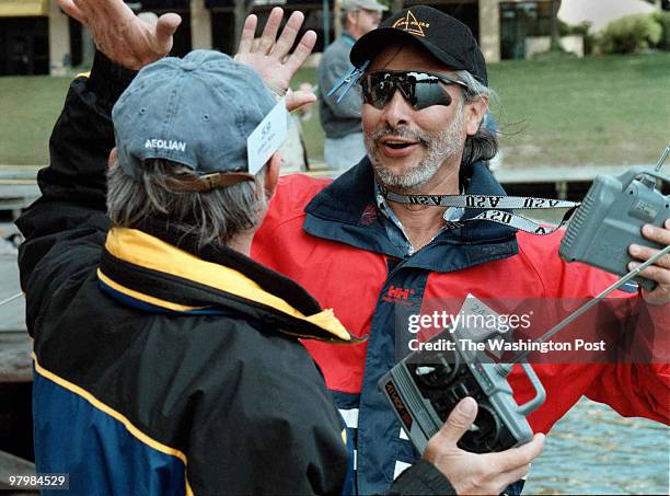 Lake Kittamaqundi, Columbia, Maryland--PHOTOGRAPHER-MARVIN JOSEH/TWP--CAPTION-National Regatta of small radio controlled boats. It's like a miniature...