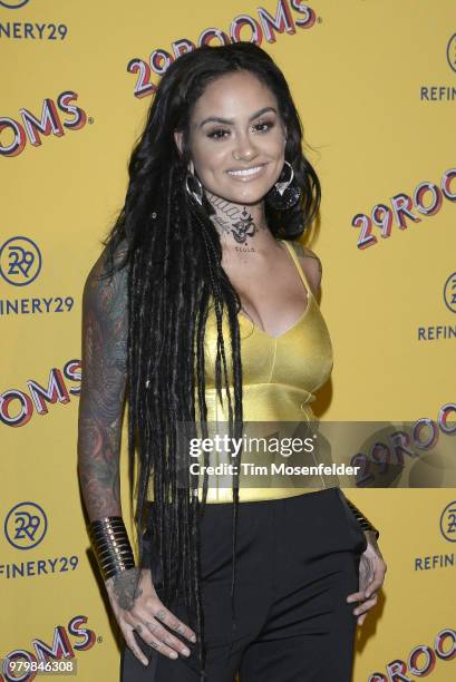 Kehlani attends Refinery29's 29Rooms San Francisco Turn it into Art opening party on June 20, 2018 in San Francisco, California.