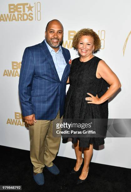 Michael D. Armstrong and Debra Lee attend the Debra Lee Pre-BET Awards Dinner at Vibiana on June 20, 2018 in Los Angeles, California.