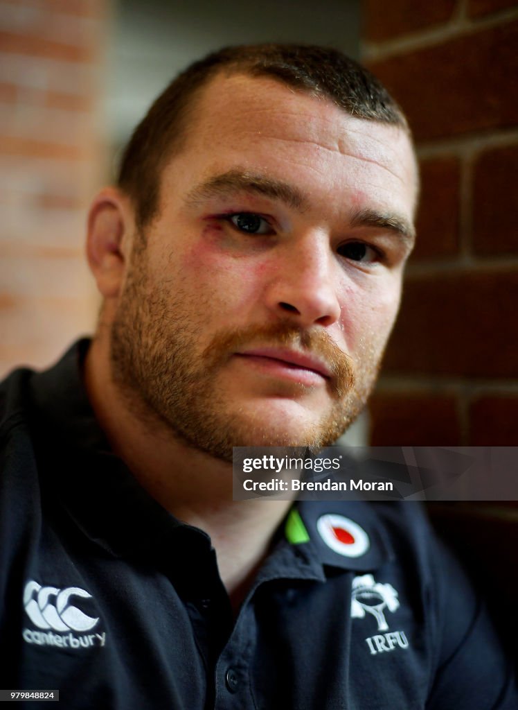 Ireland Rugby Squad Training and Press Conference