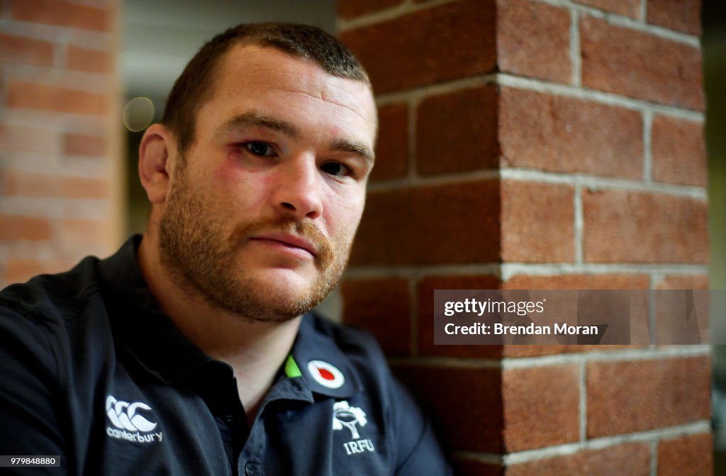 Ireland Rugby Squad Training and Press Conference