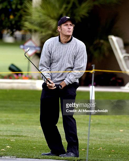 Michael Bolton competes during the second round at the PGA Tour - 45th Bob Hope Chrysler Classic Pro Am at La Quinta Country Club January 22, 2004.