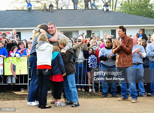 Heathcock family" -- "Extreme Makeover: Home Edition" travels to Hattiesburg, MS - with Christian Slater as the celebrity volunteer -- to meet...