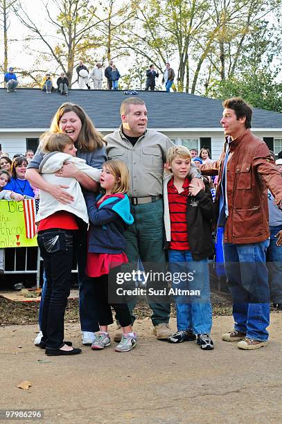 Heathcock family" -- "Extreme Makeover: Home Edition" travels to Hattiesburg, MS - with Christian Slater as the celebrity volunteer -- to meet...