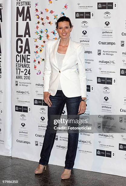 Actress Lucia Riano attends 'Malaga Film Festival' presentation party, at Casa de America on March 23, 2010 in Madrid, Spain.