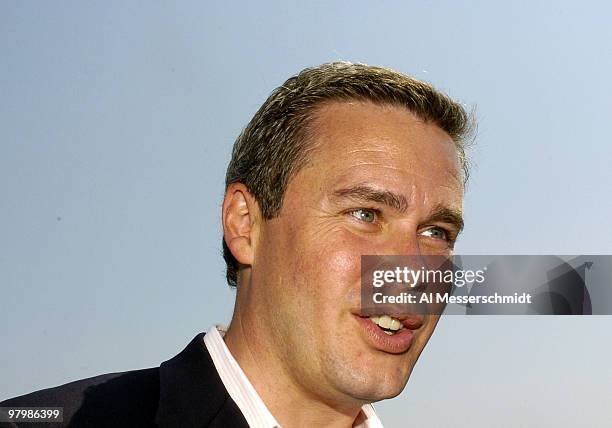 Commissioner Ty M. Votaw participates in victory ceremonies during the LPGA Michelob Ultra Open in Williamsburg, Virginia, May 9, 2004.