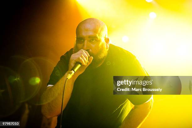Dolan performs on stage at KOKO on March 23, 2010 in London, England.