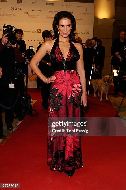 Kerstin Linnartz attends the 'Deutscher Hoerfilmpreis' 2010 on March 23, 2010 in Berlin, Germany.