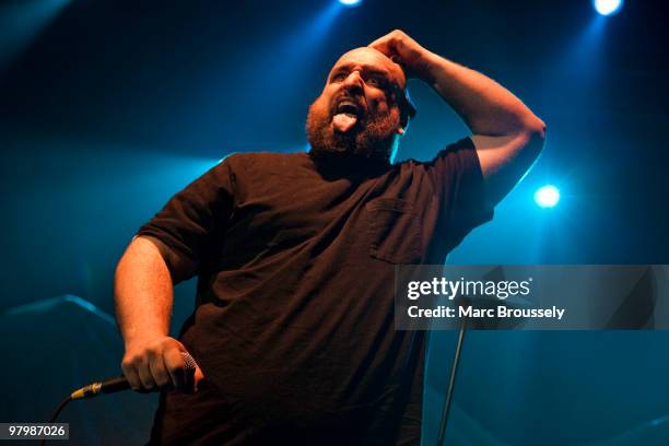 Dolan performs on stage at KOKO on March 23, 2010 in London, England.