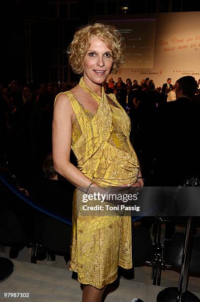 Actress Heike Kloss attends the 'Deutscher Hoerfilmpreis' 2010 on March 23, 2010 in Berlin, Germany.