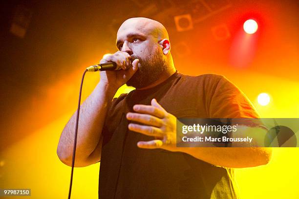 Dolan performs on stage at KOKO on March 23, 2010 in London, England.