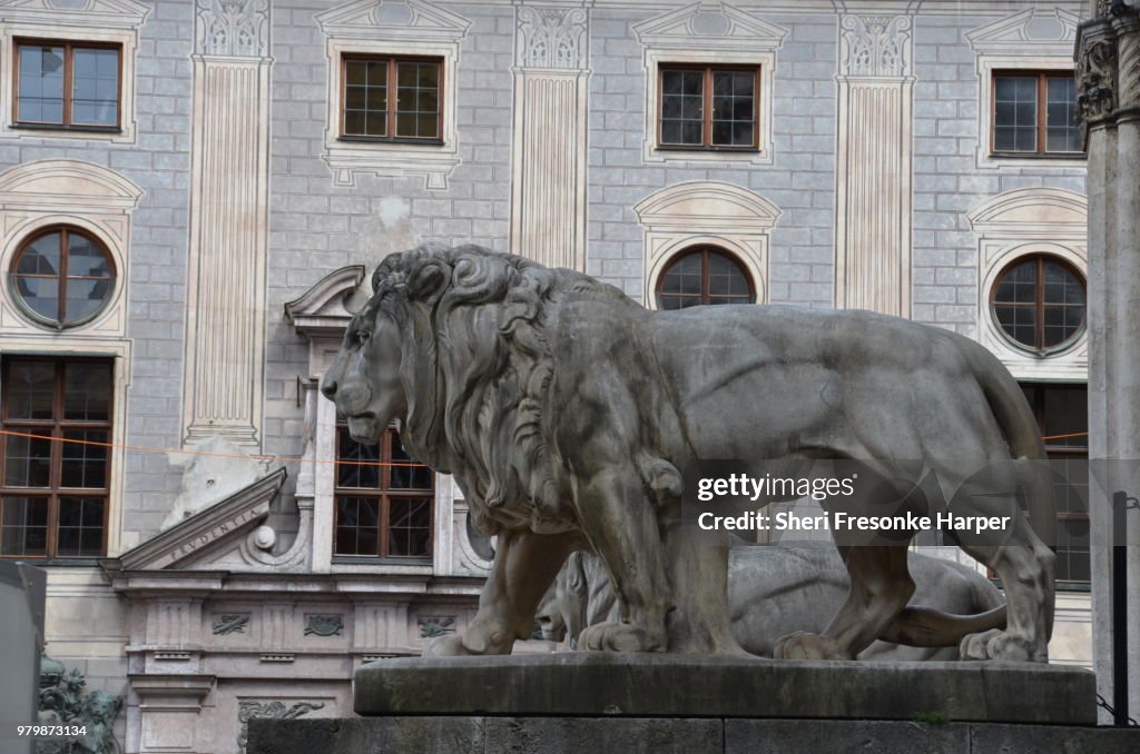 Lion Sculpture in Munich, Germany
