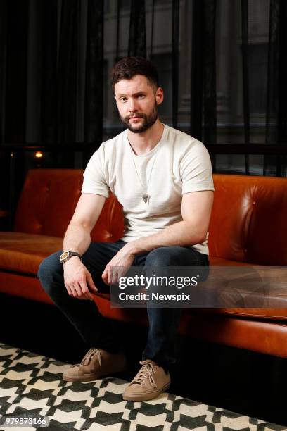 Singer Calum Scott poses during a photo shoot in Sydney, New South Wales.