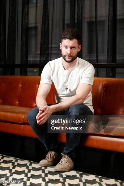 Singer Calum Scott poses during a photo shoot in Sydney, New South Wales.