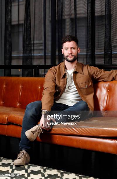 Singer Calum Scott poses during a photo shoot in Sydney, New South Wales.