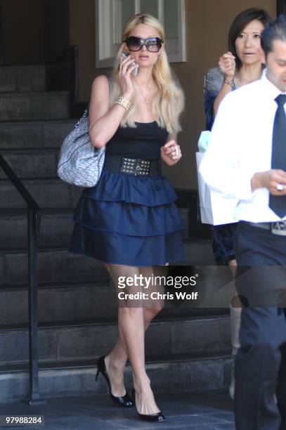 Paris Hilton sighting on March 23, 2010 in West Hollywood, California.