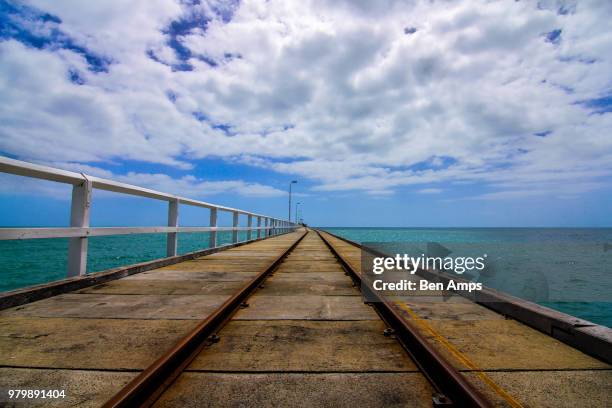 busselton jetty - busselton jetty stock pictures, royalty-free photos & images