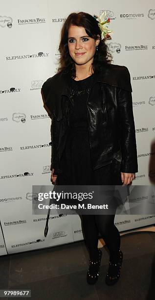 Princess Eugenie attends the launch of The Elephant Parade on March 23, 2010 in London, England.