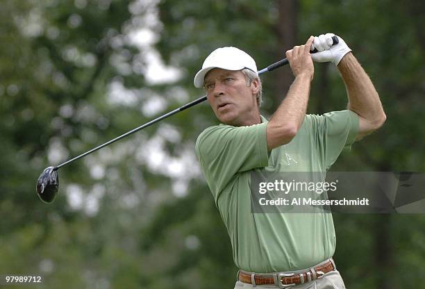 Ben Crenshaw on the fifth tee during the Regions Charity Classic Charter Communications Pro-Am at Robert Trent Jones Golf Trail at Ross Bridge in...