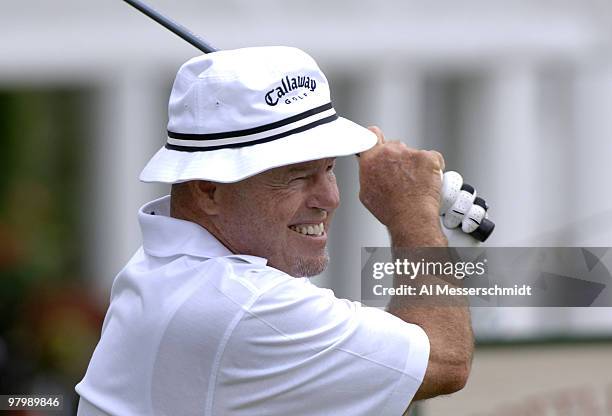 Jim Colbert on the 10th tee during the Regions Charity Classic Charter Communications Pro-Am at Robert Trent Jones Golf Trail at Ross Bridge in...