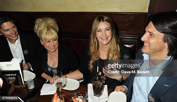 Barbara Windsor and Anya Hindmarch attend the Vogue Pub Quiz hosted by Anya Hindmarch at The Bag & Bottle on March 23, 2010 in London, England.