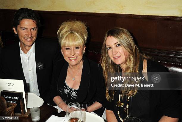 Barbara Windsor and Anya Hindmarch attend the Vogue Pub Quiz hosted by Anya Hindmarch at The Bag & Bottle on March 23, 2010 in London, England.