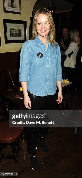 Kate Reardon attends the Vogue Pub Quiz hosted by Anya Hindmarch at The Bag & Bottle on March 23, 2010 in London, England.
