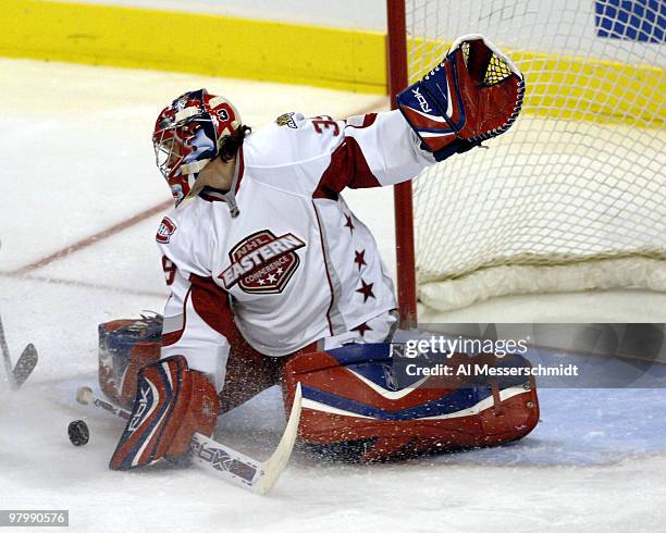 Montreal Canadians goalie Cristobal Huet during the 2007 NHL All-Star game January 24, 2007 in Dallas.