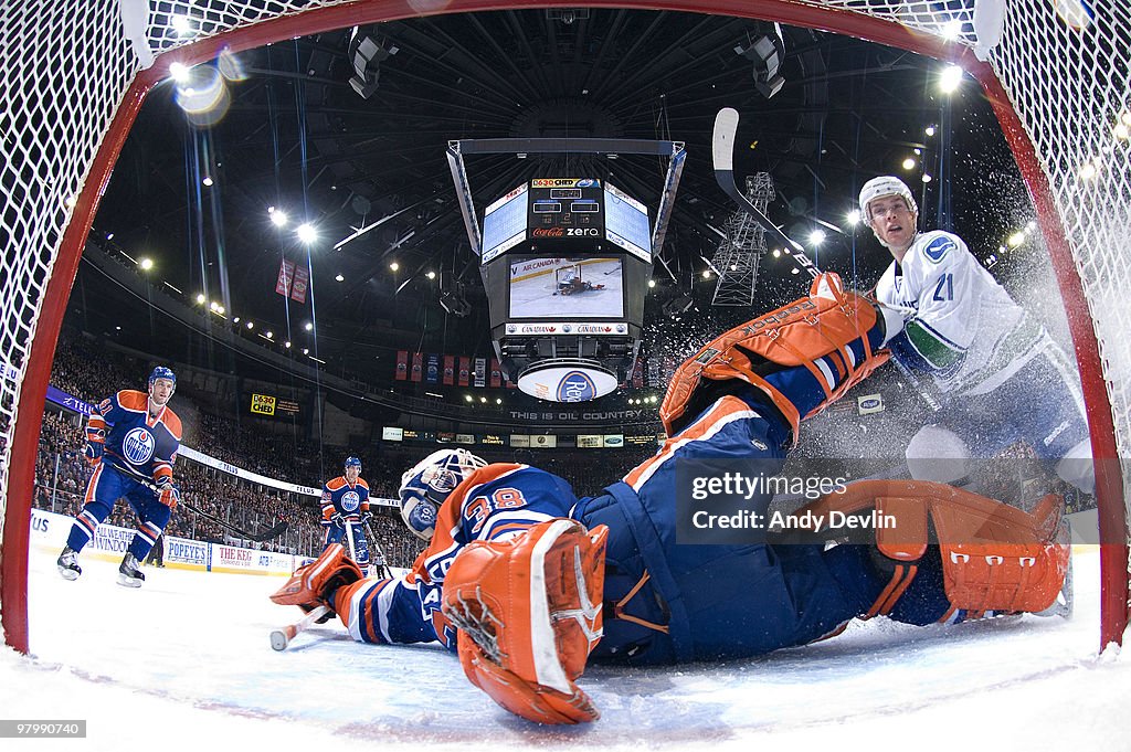 Vancouver Canucks v Edmonton Oilers