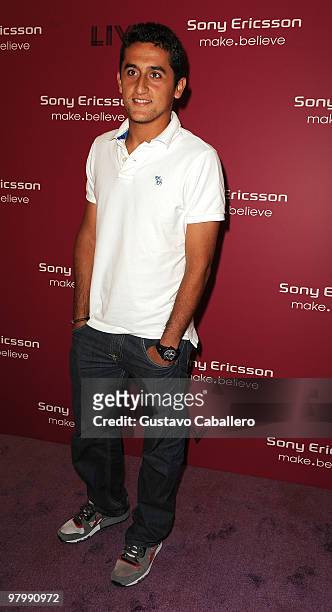 Nicolas Almagro attends The Sony Ericsson Open Kick-Off Party at LIV nightclub at Fontainebleau Miami on March 23, 2010 in Miami Beach, Florida.