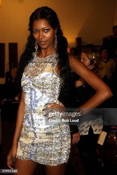 Jessica White attends DOWNWITHFASHION at Kings Road Home on March 23, 2010 in New York City.