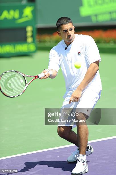 Jay Sean attends Sony Ericsson Celebrity Exhibition Match at Crandon Park Tennis Center on March 23, 2010 in Key Biscayne, Florida.