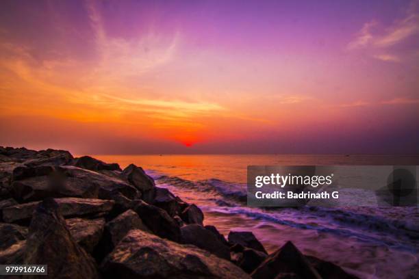 mamallapuram sunrise - badrinath stock-fotos und bilder