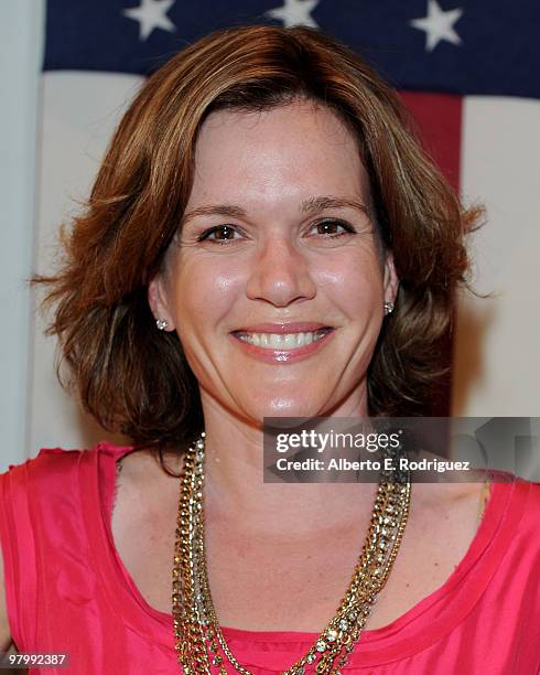 Actress Catherine Dent celebrates Evan Lysacek's Olympic Gold Medal at Ralph Lauren on Robertson Blvd. On March 23, 2010 in Los Angeles, California.