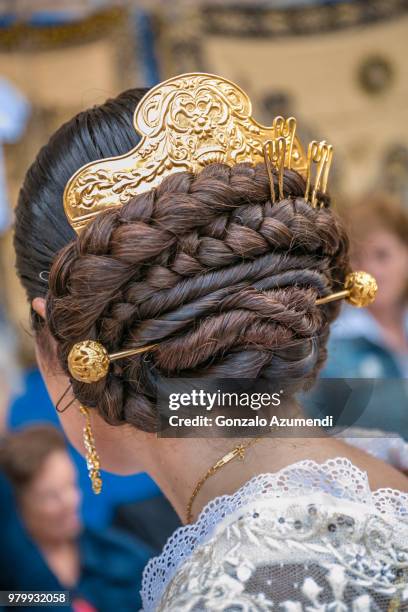 plaza de la virgen square in valencia. - la virgen stock pictures, royalty-free photos & images