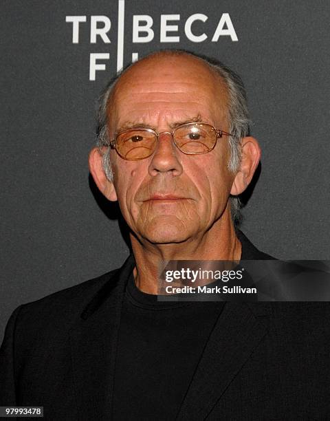 Actor Christopher Lloyd arrives at 2010 Tribeca Film Festival program and launch party at W Hollywood on March 23, 2010 in Hollywood, California.