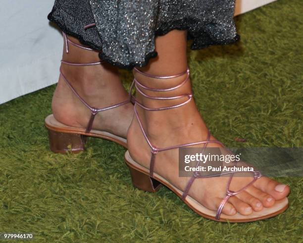 Actress Amber Stevens West ,Shoe Detail, attends the premiere of 'Antiquities' at the Dances With Films Festival at the TCL Chinese 6 Theatres on...