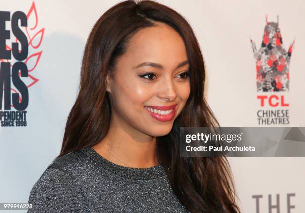 Actress Amber Stevens West attends the premiere of 'Antiquities' at the Dances With Films Festival at the TCL Chinese 6 Theatres on June 16, 2018 in...