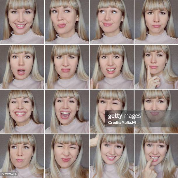 many faces - imagen múltiple fotografías e imágenes de stock