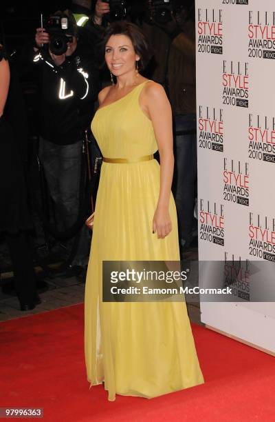 Dannii Minogue attends the ELLE Style Awards at Grand Connaught Rooms on February 22, 2010 in London, England.