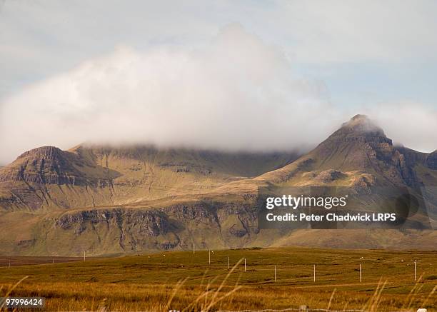 the storr skye - old man of storr stock pictures, royalty-free photos & images